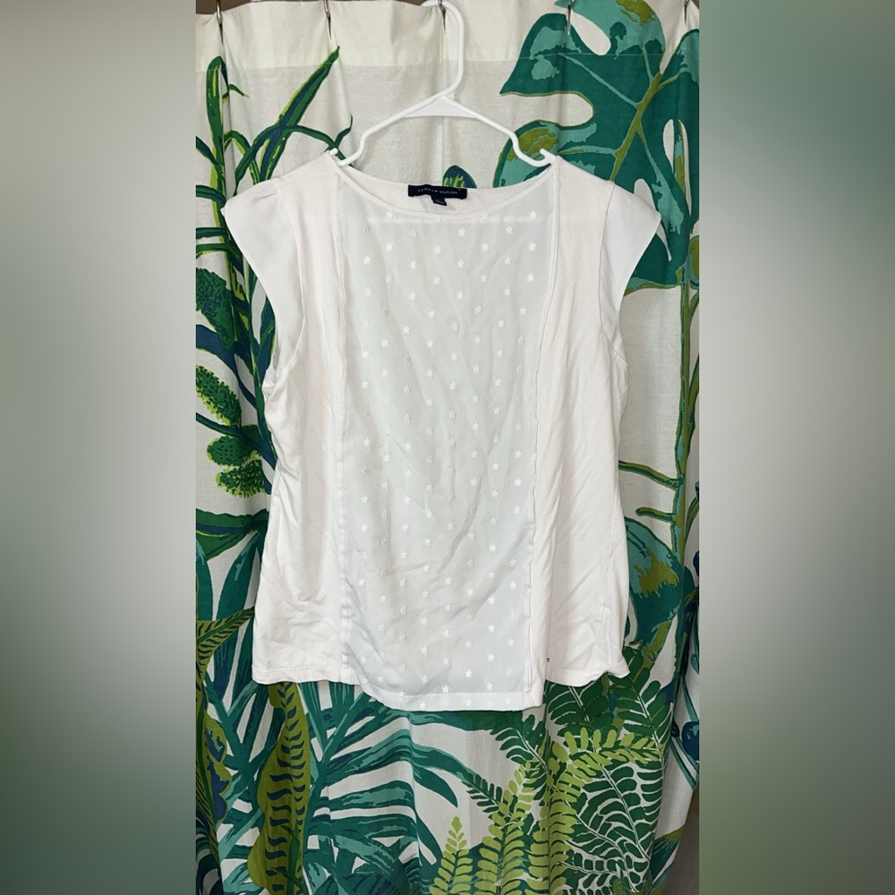 XL white Tommy Hilfiger blouse